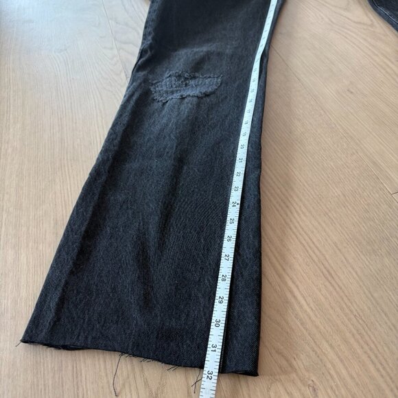 Zara | high waist Wide leg denim | Black | Size 36 or 4 - Picture 4 of 6